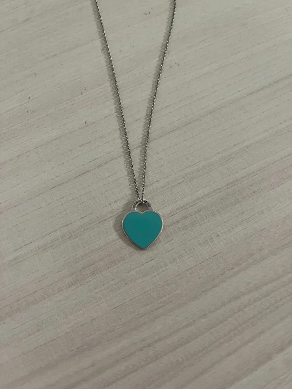 Tiffany & Co. Return to Tiffany Silver/Tiffany Blue Necklace - Picture 2 of 3